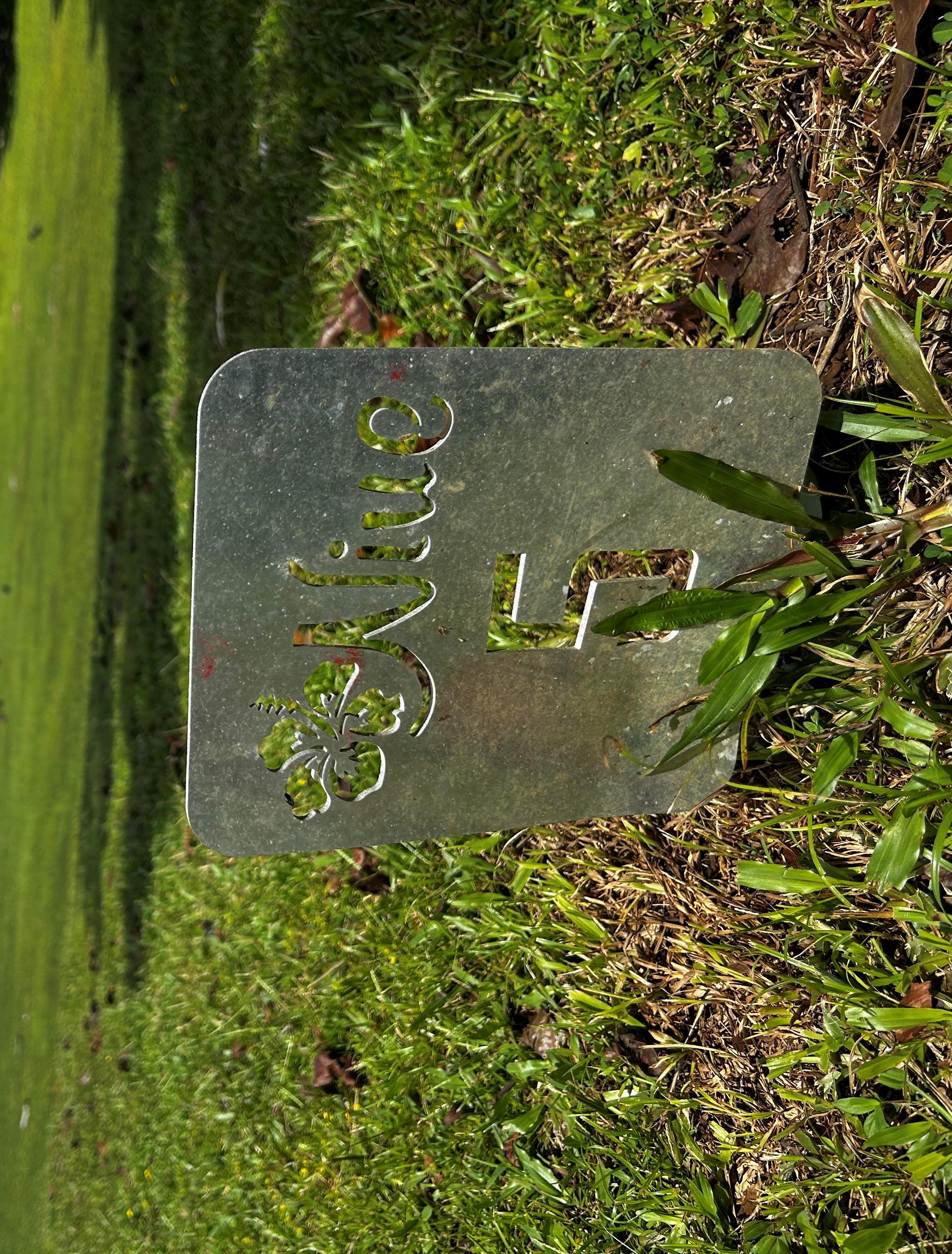 Abschlag unter Palmen