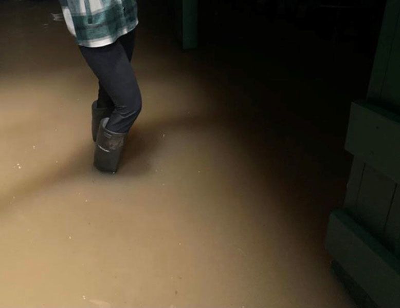 GC Bergisch Land Wuppertal e.V.: In der Caddyhalle steht das Wasser